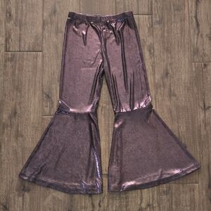 Metallic Flared Kids Bottoms